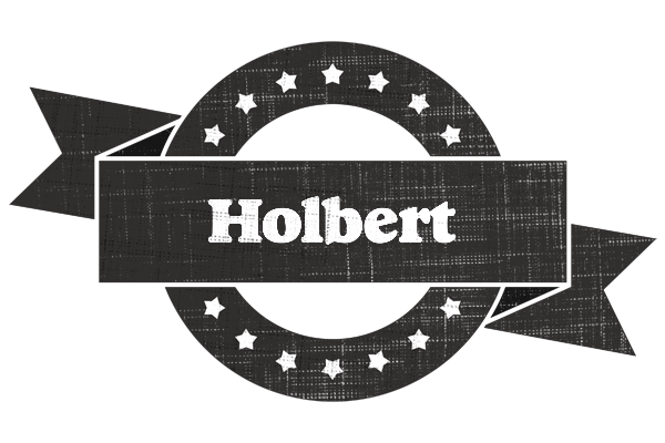 Holbert grunge logo