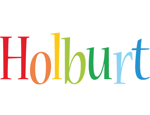 Holburt birthday logo