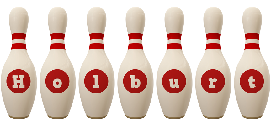 Holburt bowling-pin logo
