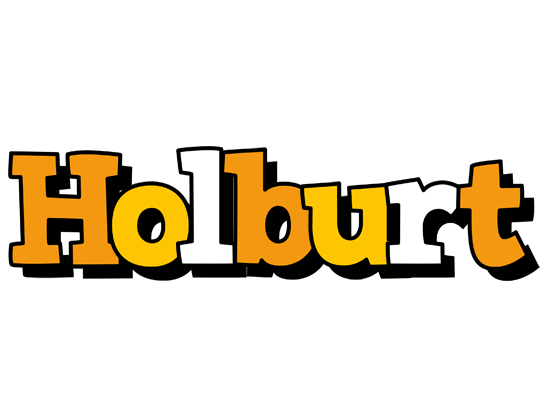 Holburt cartoon logo