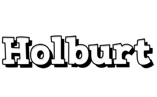 Holburt snowing logo