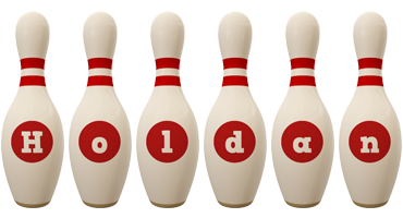 Holdan bowling-pin logo