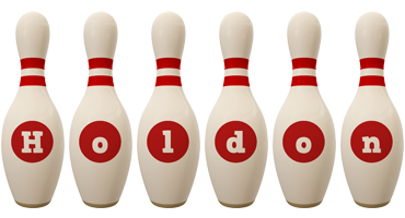 Holdon bowling-pin logo