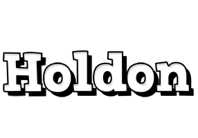 Holdon snowing logo