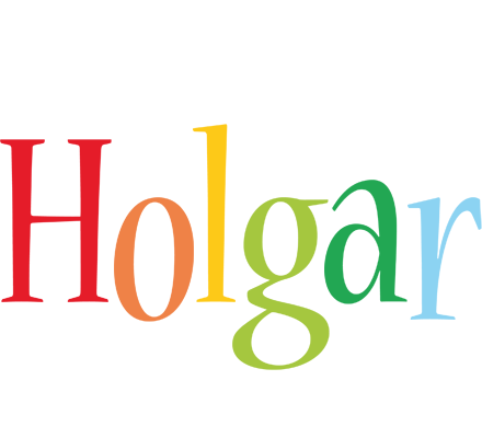 Holgar birthday logo