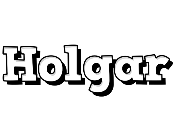 Holgar snowing logo