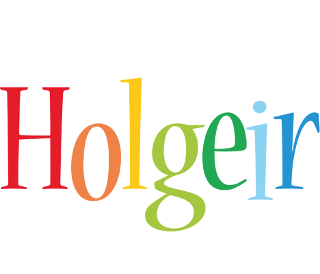 Holgeir birthday logo