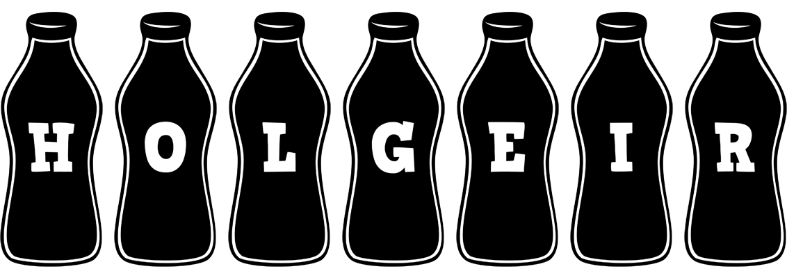 Holgeir bottle logo
