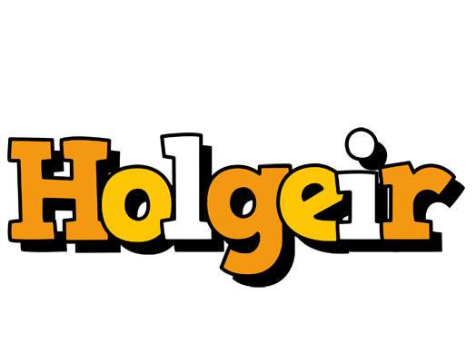 Holgeir cartoon logo