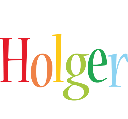 Holger birthday logo