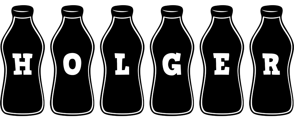 Holger bottle logo