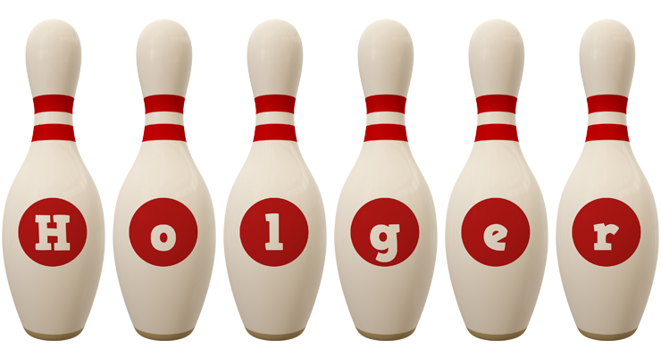 Holger bowling-pin logo