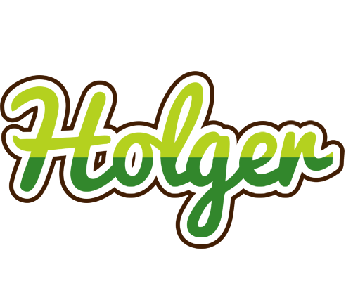 Holger golfing logo