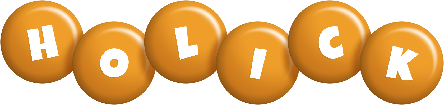Holick candy-orange logo