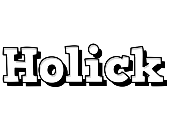 Holick snowing logo