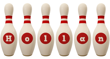 Hollan bowling-pin logo