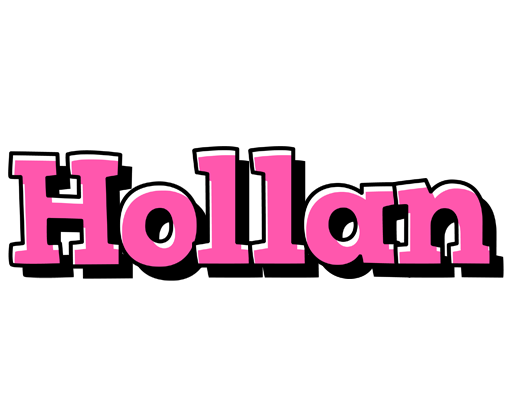 Hollan girlish logo