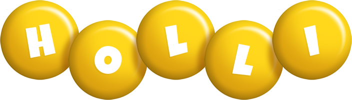 Holli candy-yellow logo