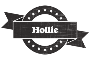 Hollie grunge logo