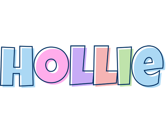 Hollie pastel logo