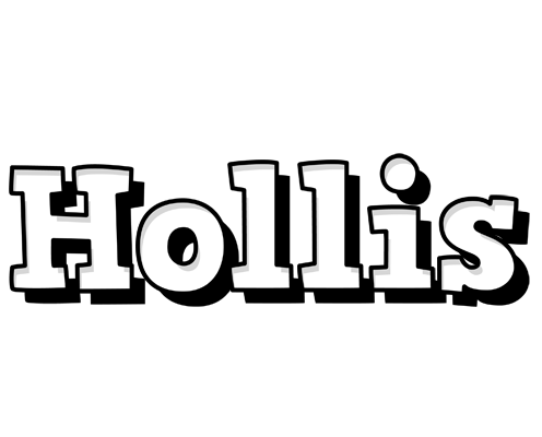 Hollis snowing logo