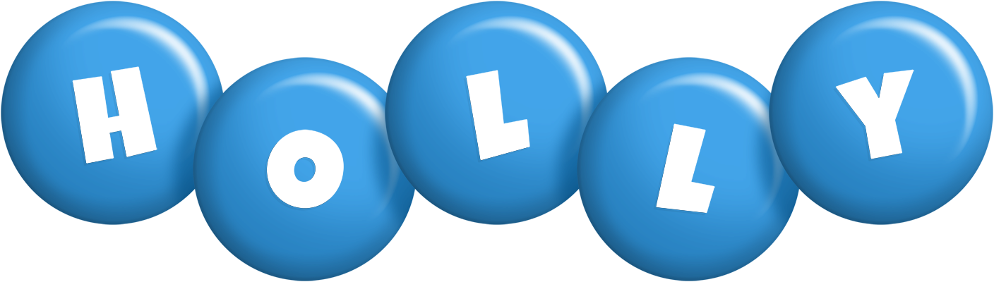 Holly candy-blue logo