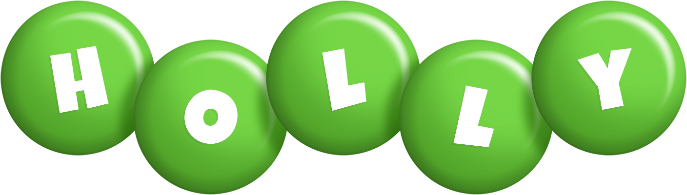 Holly candy-green logo