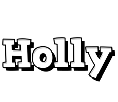 Holly snowing logo