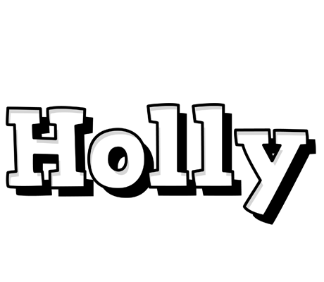 Holly snowing logo