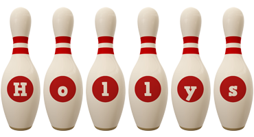 Hollys bowling-pin logo