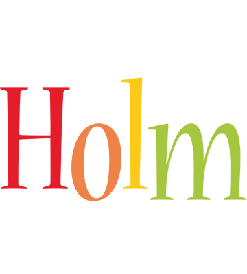 Holm birthday logo