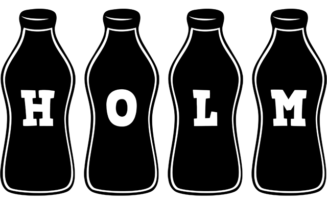 Holm bottle logo