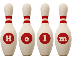 Holm bowling-pin logo