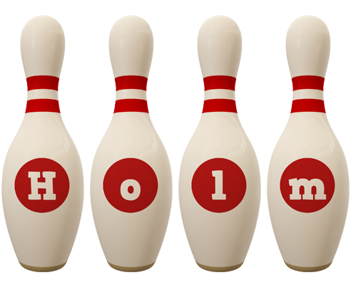 Holm bowling-pin logo