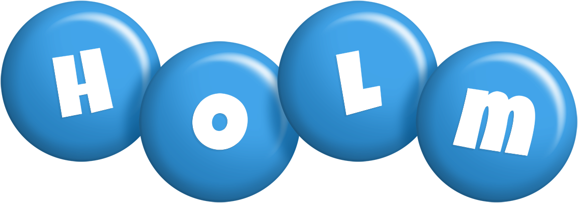 Holm candy-blue logo