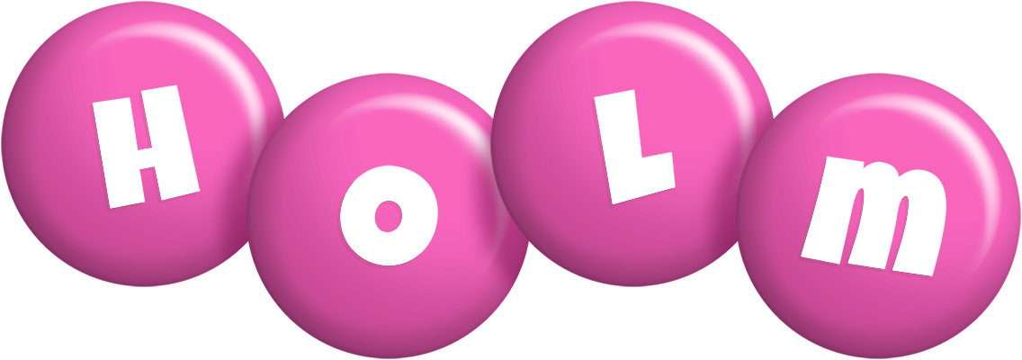 Holm candy-pink logo