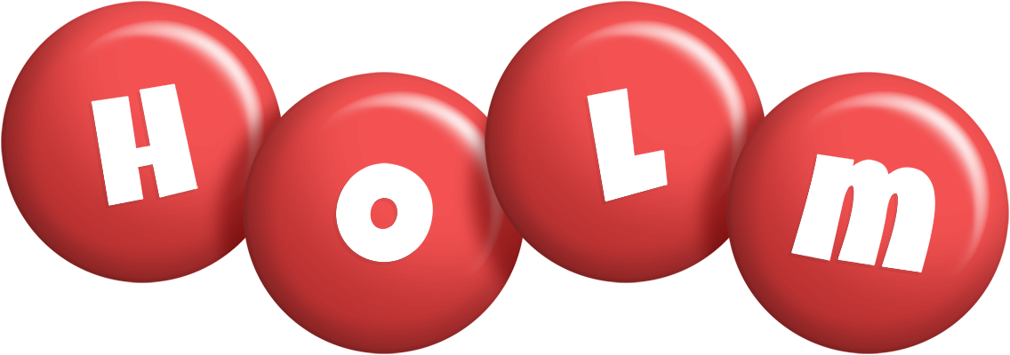 Holm candy-red logo