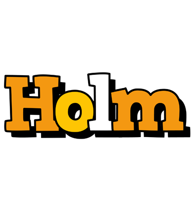 Holm cartoon logo