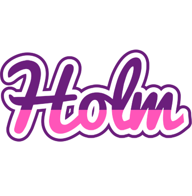 Holm cheerful logo