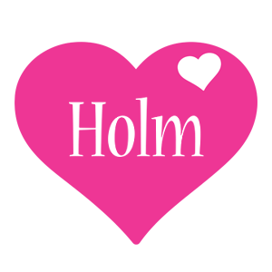 Holm love-heart logo