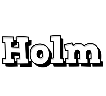 Holm snowing logo