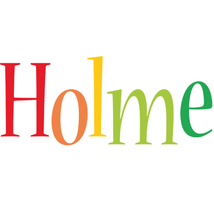 Holme birthday logo
