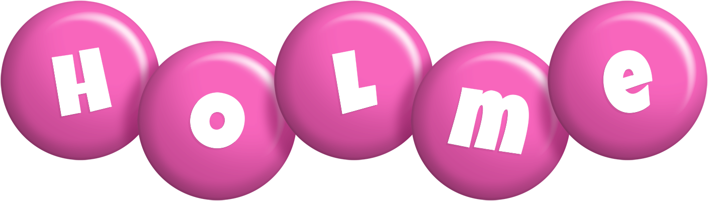 Holme candy-pink logo