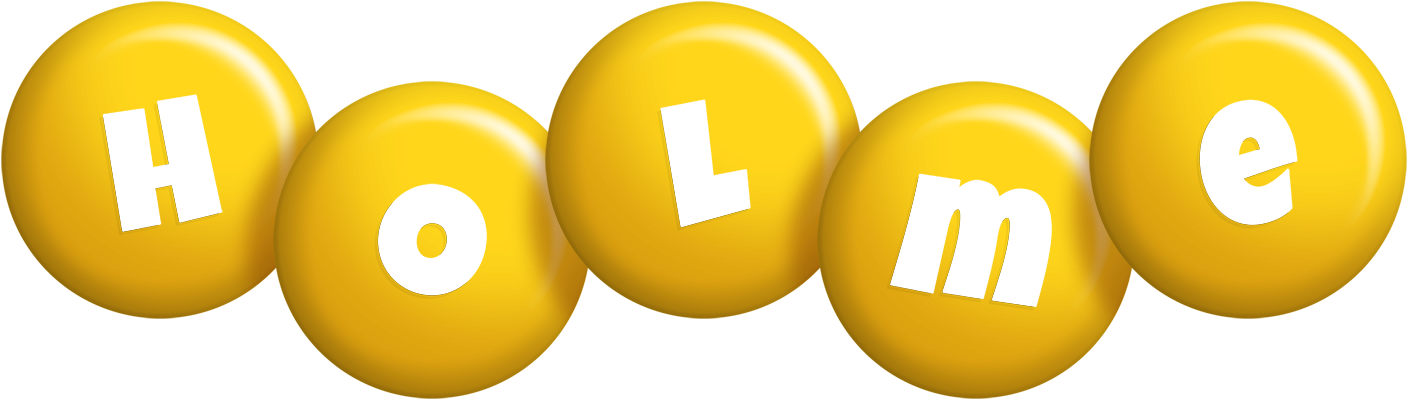 Holme candy-yellow logo