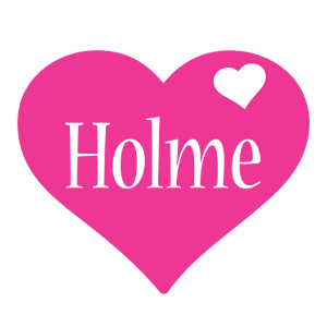 Holme love-heart logo