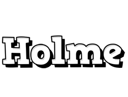 Holme snowing logo