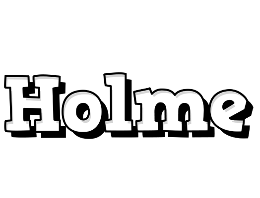 Holme snowing logo