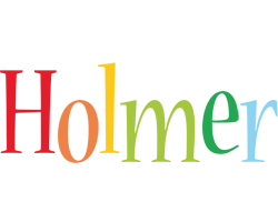 Holmer birthday logo