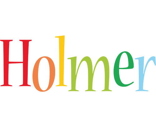 Holmer birthday logo