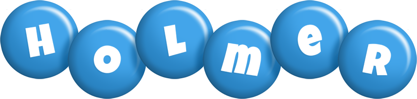 Holmer candy-blue logo